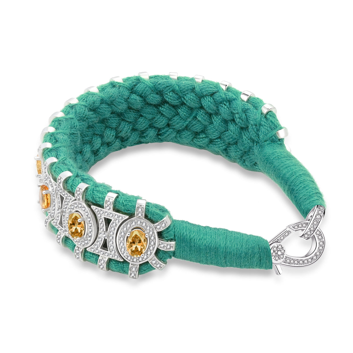 Sao Paulo Turquoise and Citrines bracelet 