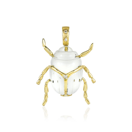 Pendentif Scarab Cristal