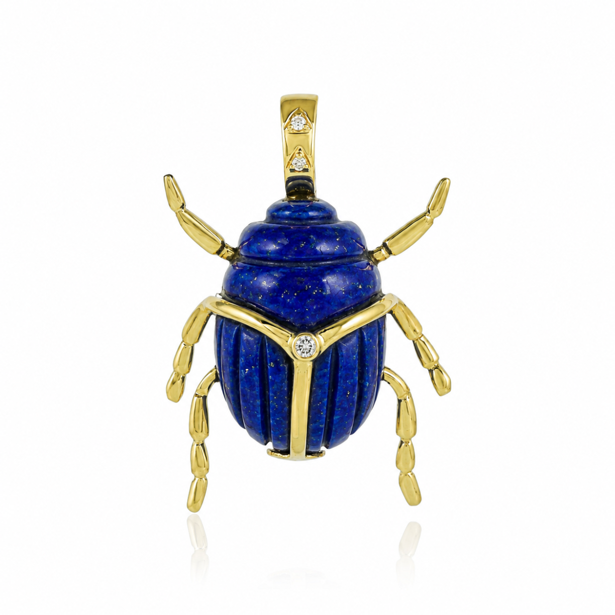 Lapis Scarab Pendant