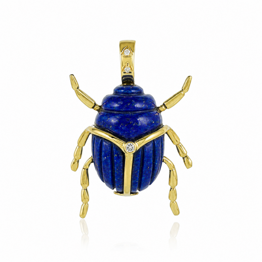 Pendentif Scarab Lapis