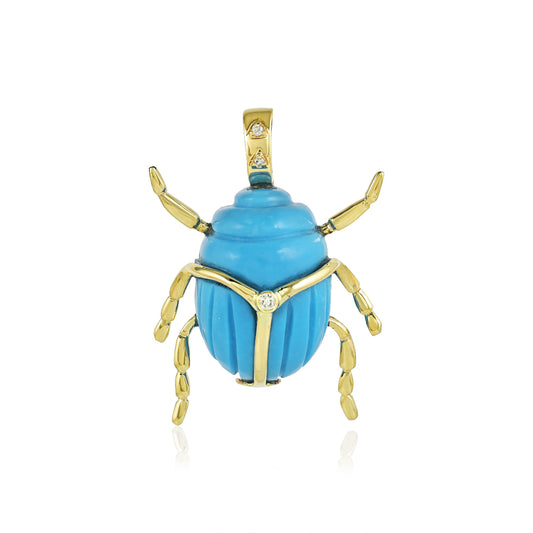 Pendentif Scarab Turquoise