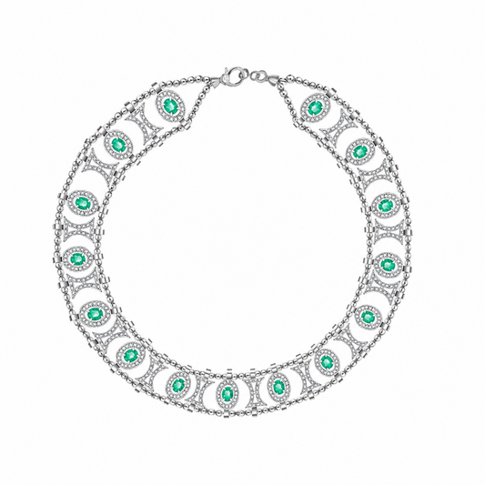 Collier Saobeady argent