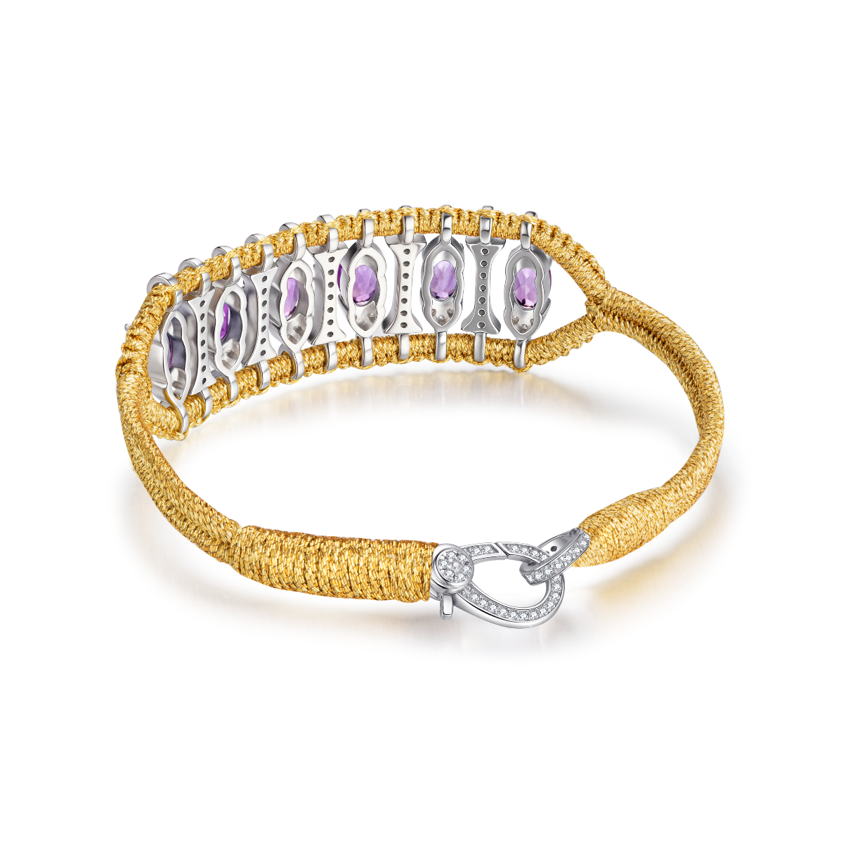Bracelet Teresina gold - améthystes