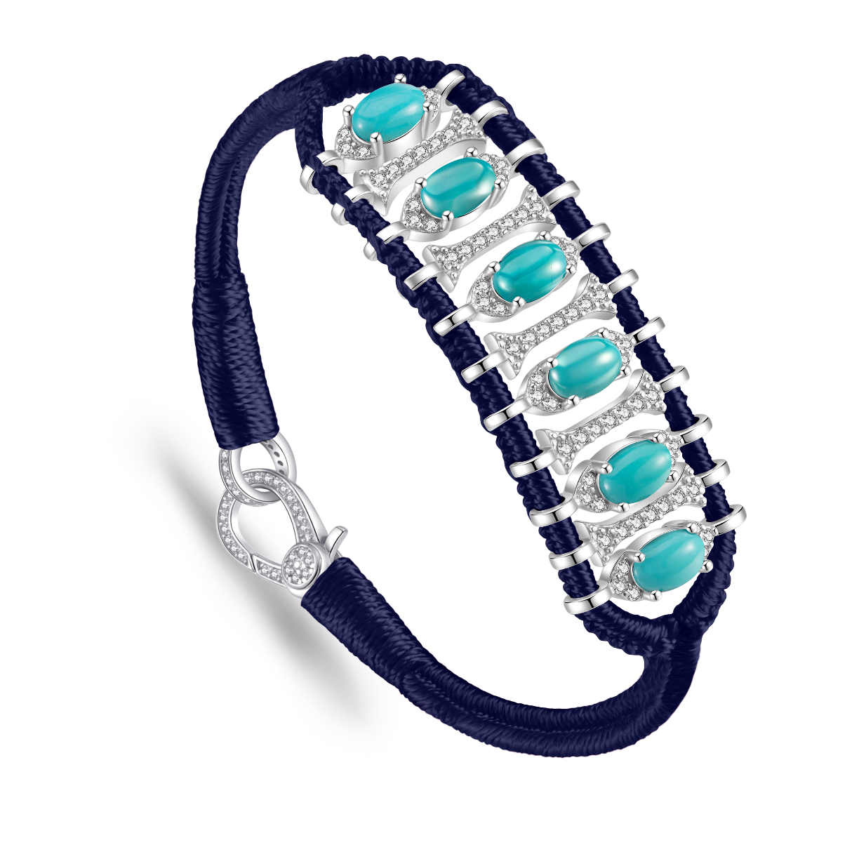 Bracelet Teresina Navy - Turquoises