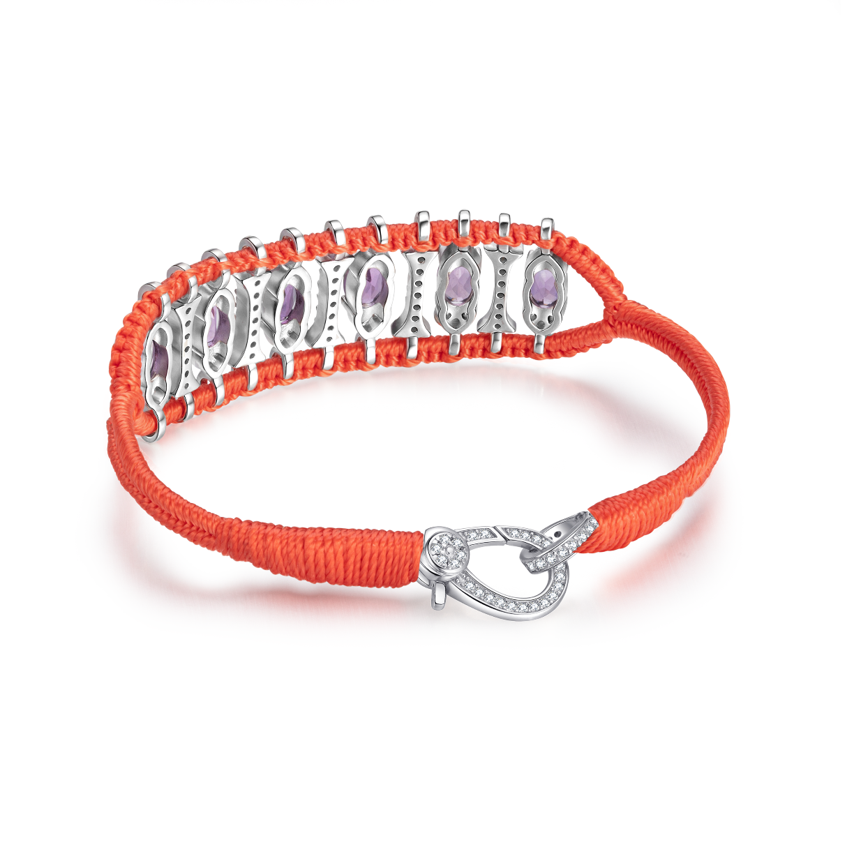 Teresina salmon bracelet - Amethyst