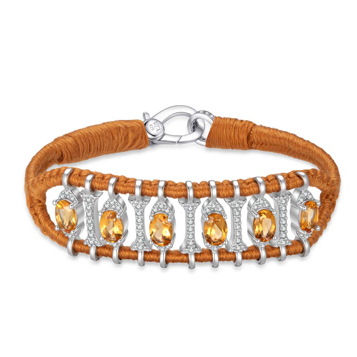 Bracelet Teresina camel - Citrines