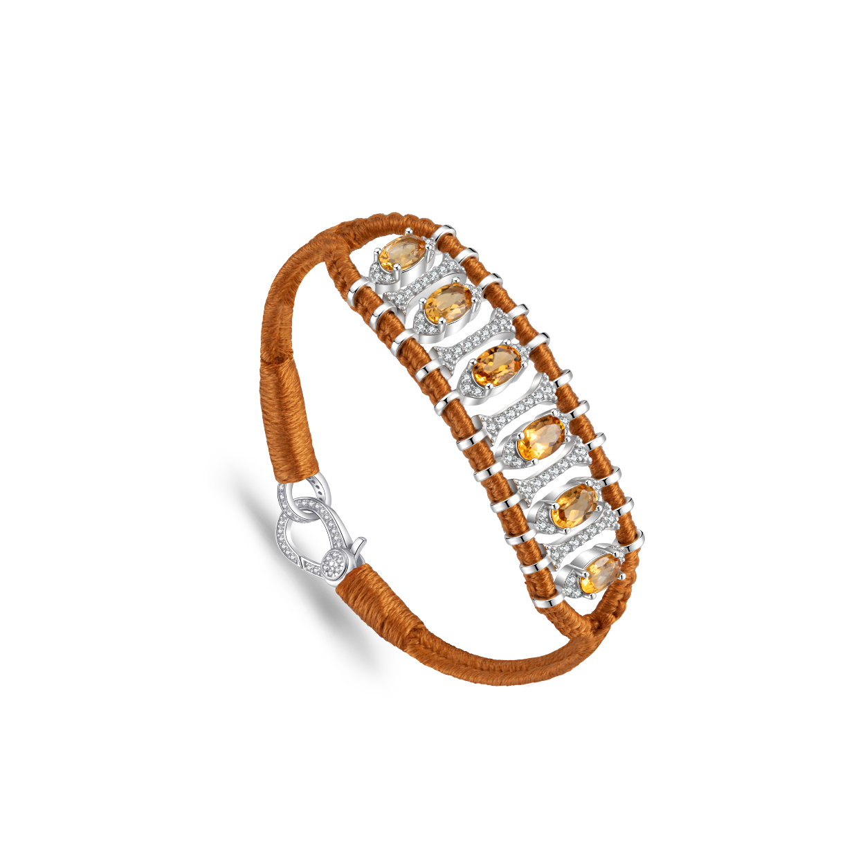 Bracelet Teresina camel - Citrines