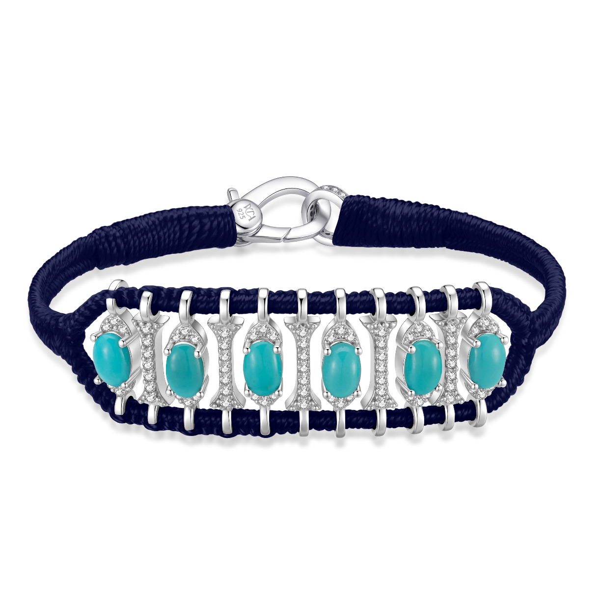 Bracelet Teresina Navy - Turquoises