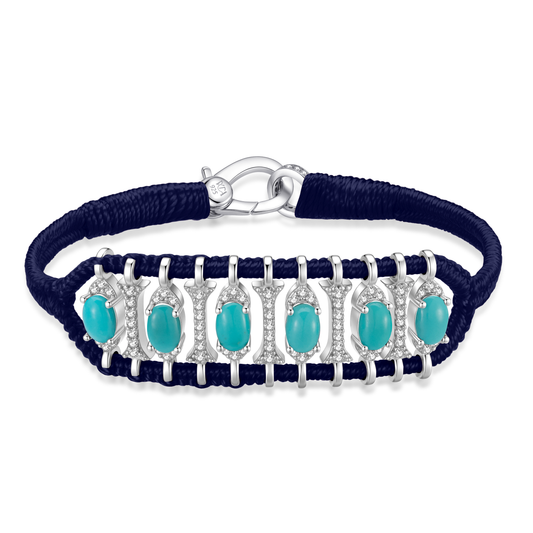 Bracelet Teresina Navy - Turquoises