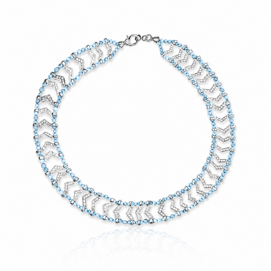 Collier Parabeady topaze