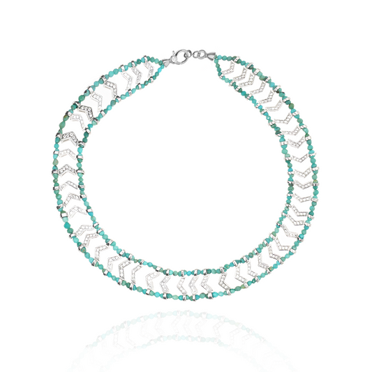 Parabeady turquoise necklace