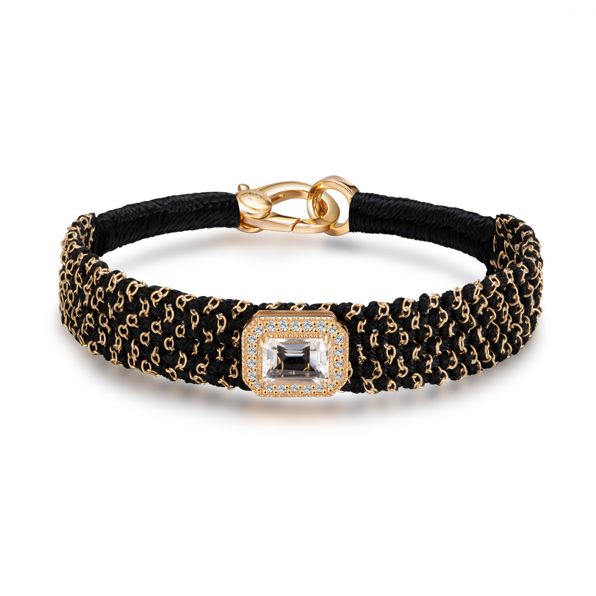 bracelet vicky noir - cristal