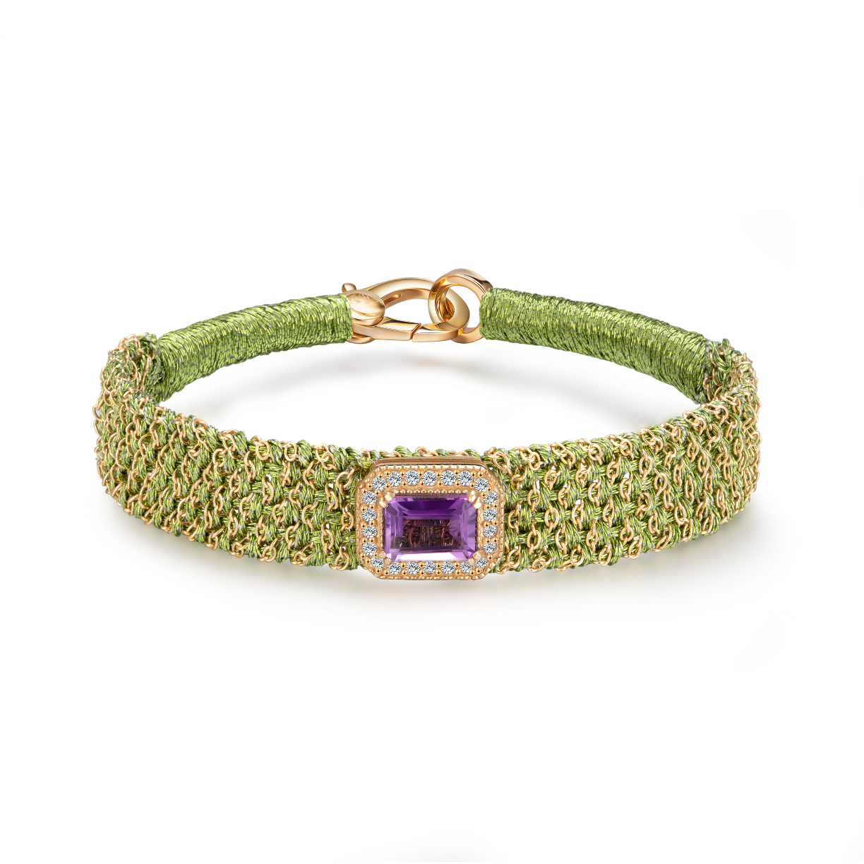 bracelet vicky lime - améthyste