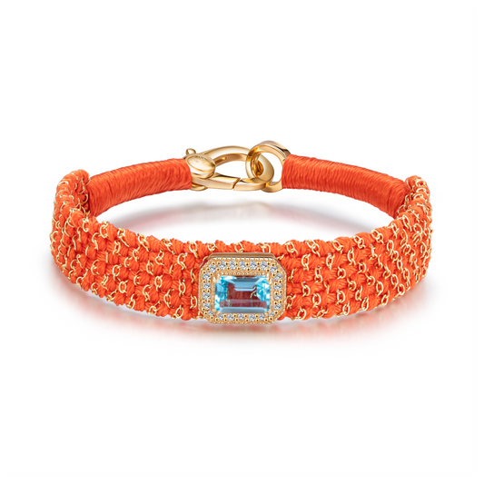 bracelet vicky orange - topaze
