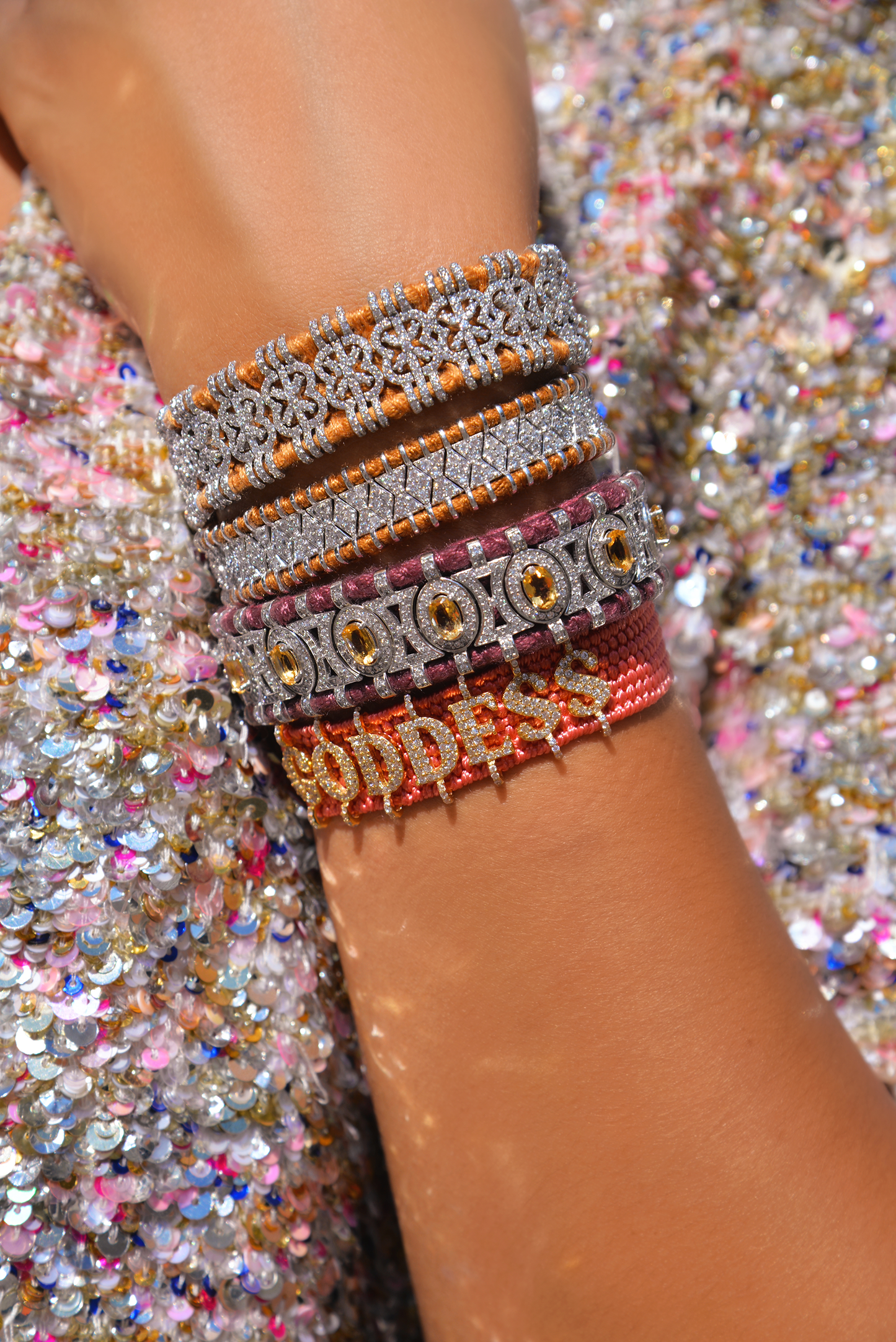 Sao Paulo Bamboo and Citrines bracelet 